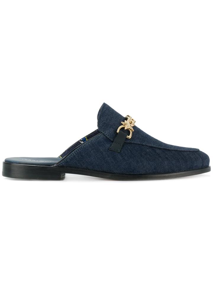 Tommy Hilfiger Denim Mule Loafers - Blue