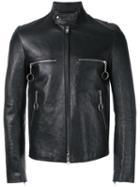 Balenciaga Perfecto Jacket, Men's, Size: 52, Black, Lamb Skin/cupro
