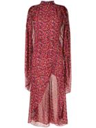 Camilla And Marc Lilia Floral Ruched Dress - Red