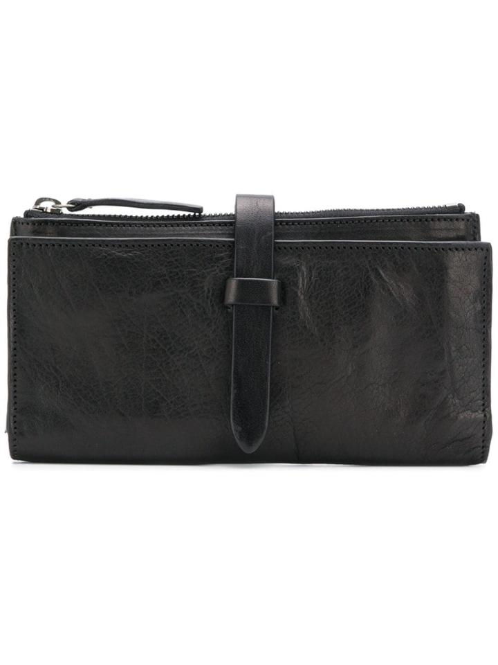 Ann Demeulemeester Buckle Detail Wallet - Black