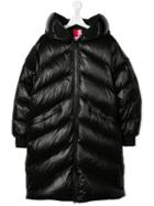 Ai Riders On The Storm Kids Teen Hooded Padded Coat - Black