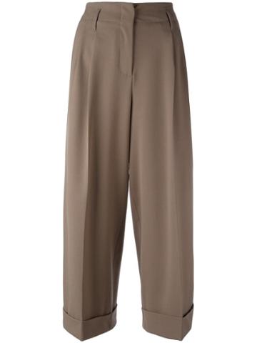 Alberto Biani 'atelier Archivio' Cropped Trousers, Women's, Size: 44, Polyester/wool