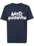 White Mountaineering Logo Print T-shirt - Blue