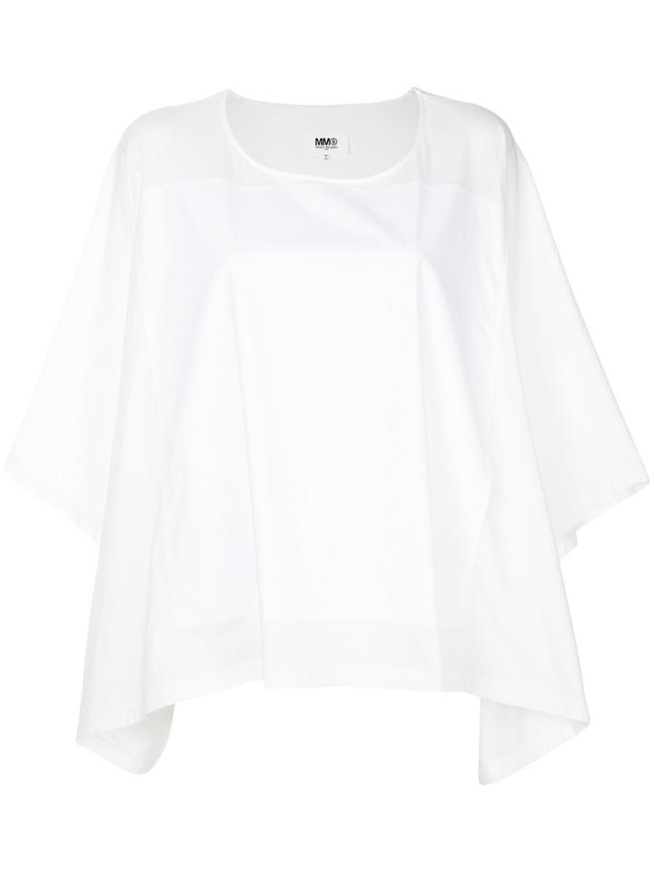 Mm6 Maison Margiela Asymmetric Top - White