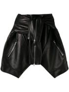 Magda Butrym - Jacket Skirt - Women - Silk/sheep Skin/shearling - 36, Women's, Black, Silk/sheep Skin/shearling