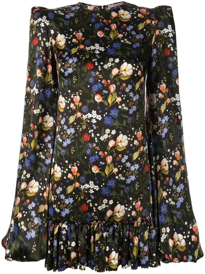 The Vampire's Wife Floral Frill Detailed Dress - Black