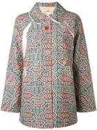 Cotélac - Printed Button Up Jacket - Women - Cotton/polyester/acetate - 1, Green, Cotton/polyester/acetate