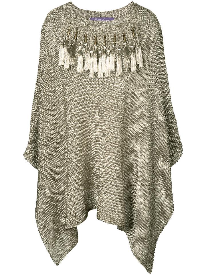 Ralph Lauren Collection - Knitted Kaftan - Women - Nylon/viscose - Xs/s, Women's, Yellow/orange, Nylon/viscose