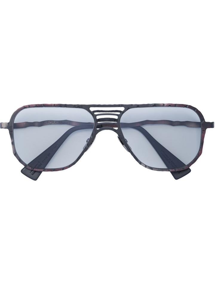 Kuboraum Square Frame Tinted Sunglasses - Multicolour