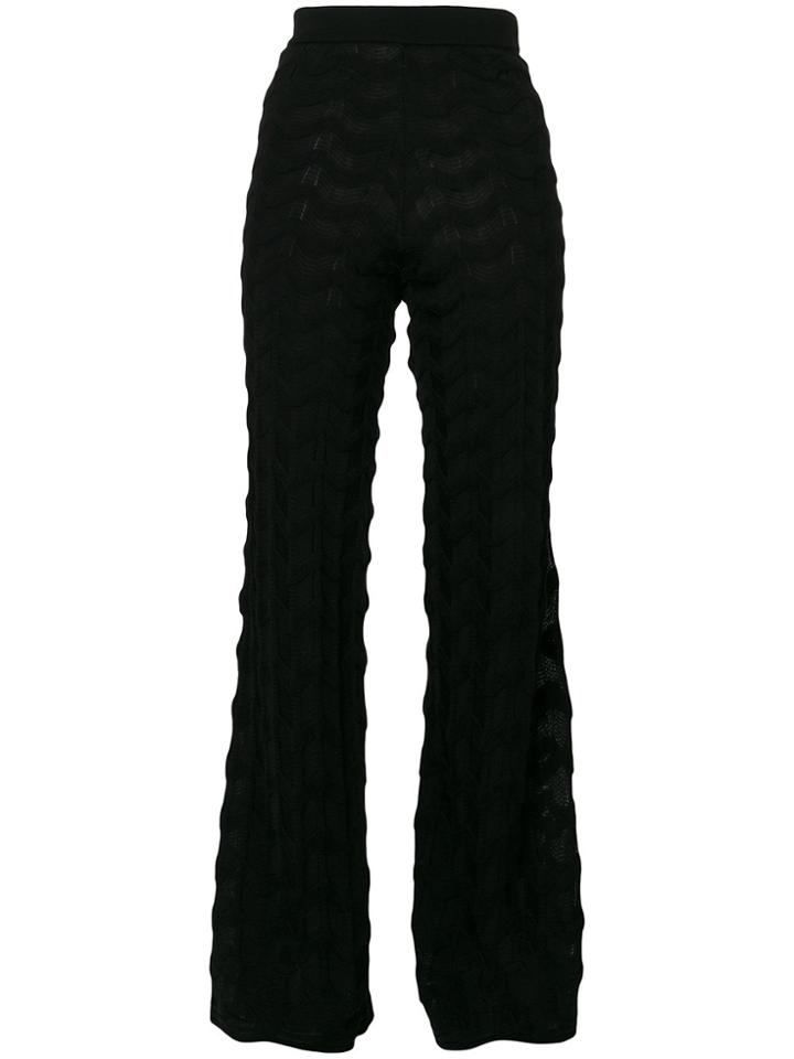 M Missoni Flared Trousers - Black