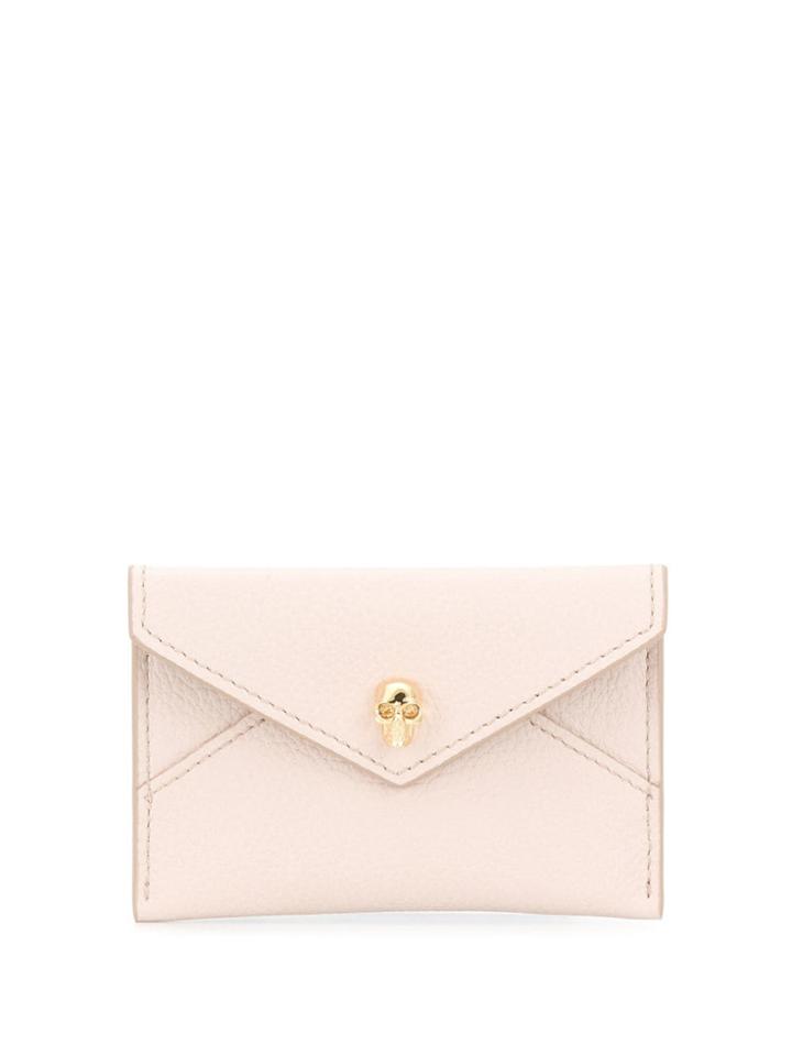 Alexander Mcqueen Skull Motif Card Holder - Neutrals