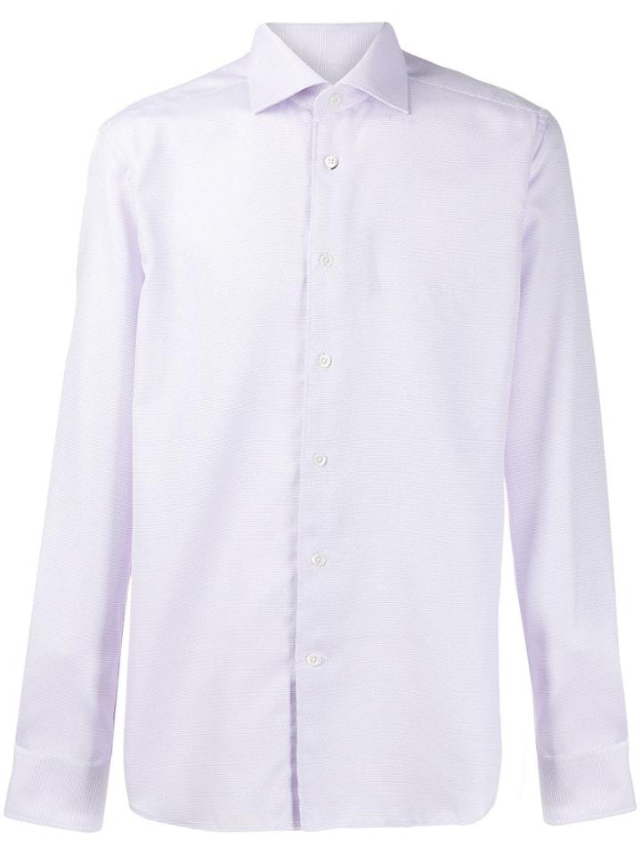 Corneliani Plain Button Shirt - Purple