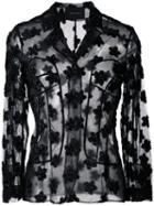 Simone Rocha Sheer Jacket, Women's, Size: 10, Black, Polyamide/polyester