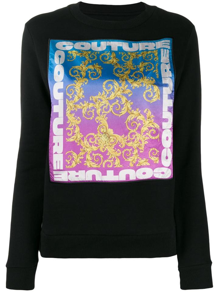 Versace Jeans Couture Graphic Print Sweatshirt - Black