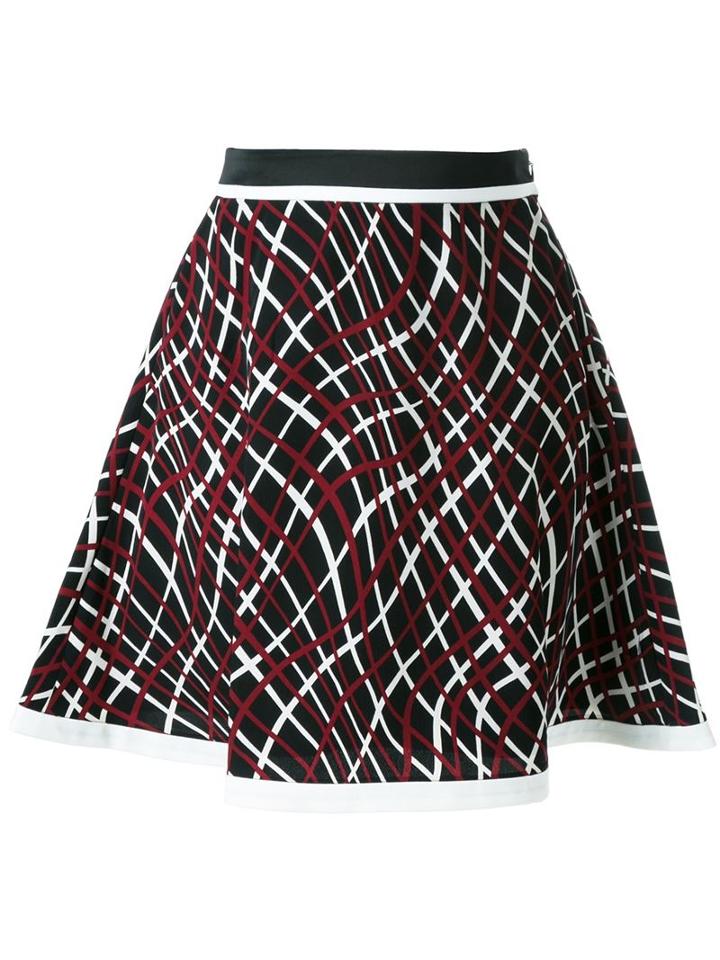Loveless Printed A-line Short Skirt