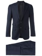 Caruso Formal Suit, Men's, Size: 48, Blue, Cupro/wool/bemberg