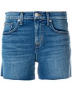 Hudson Frayed Hudson Denim Shorts - Blue