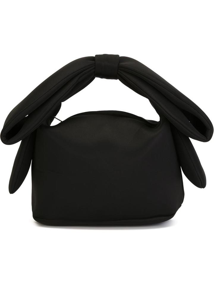 Simone Rocha Bow Handle Tote, Women's, Black, Polyester/viscose