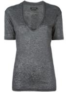 Isabel Marant Maree T-shirt, Women's, Size: Small, Grey, Linen/flax