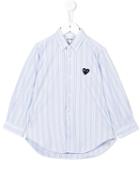 Comme Des Garçons Play Kids Striped Shirt, Toddler Boy's, Size: 2 Yrs, Blue