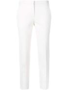 Marco De Vincenzo Cropped Tuxedo Trousers - White