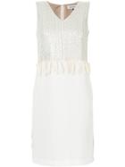 Han Ahn Soon Contrast Colour Fringed Dress - Multicolour