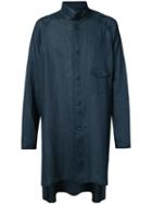 Long Shirt Jacket - Men - Linen/flax - 2, Blue, Linen/flax, Yohji Yamamoto