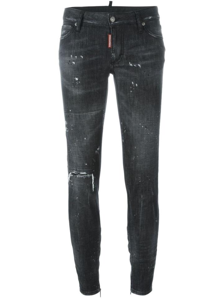 Dsquared2 Skinny Jeans, Women's, Size: 46, Black, Polyester/cotton/spandex/elastane