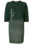 Krizia Pre-owned Printed T-shirt Dress - Green