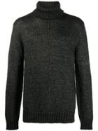 Les Hommes Urban Rollneck Knit Sweater - Black