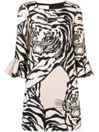 Valentino Tiger Dress - Nude & Neutrals