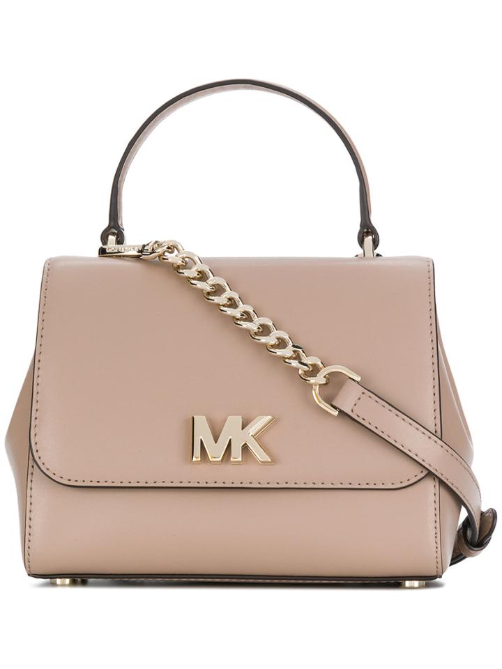 Michael Michael Kors Logo Cross-body Tote - Nude & Neutrals