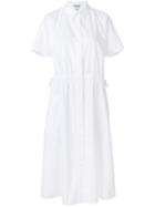 Kenzo Buttoned Shirt Dress - White