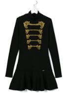 Dsquared2 Kids Band Skater Dress, Girl's, Size: 14 Yrs, Black