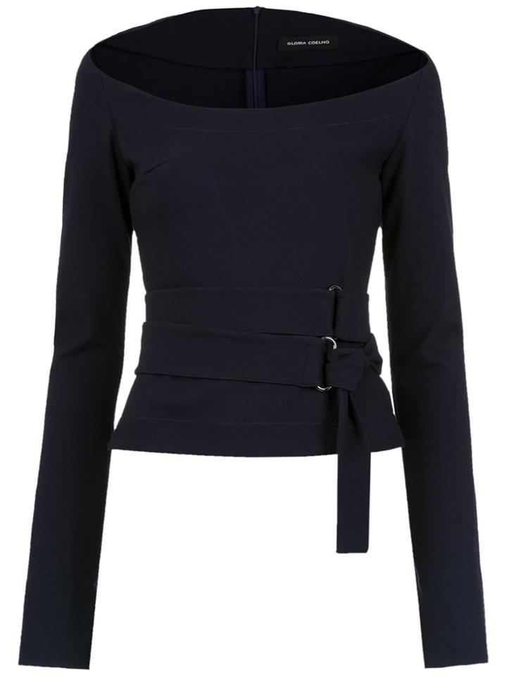 Gloria Coelho Belted Contessina Blouse - Unavailable