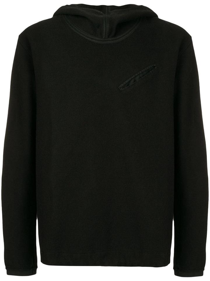 Ten-c Hooded Knit Sweater - Black