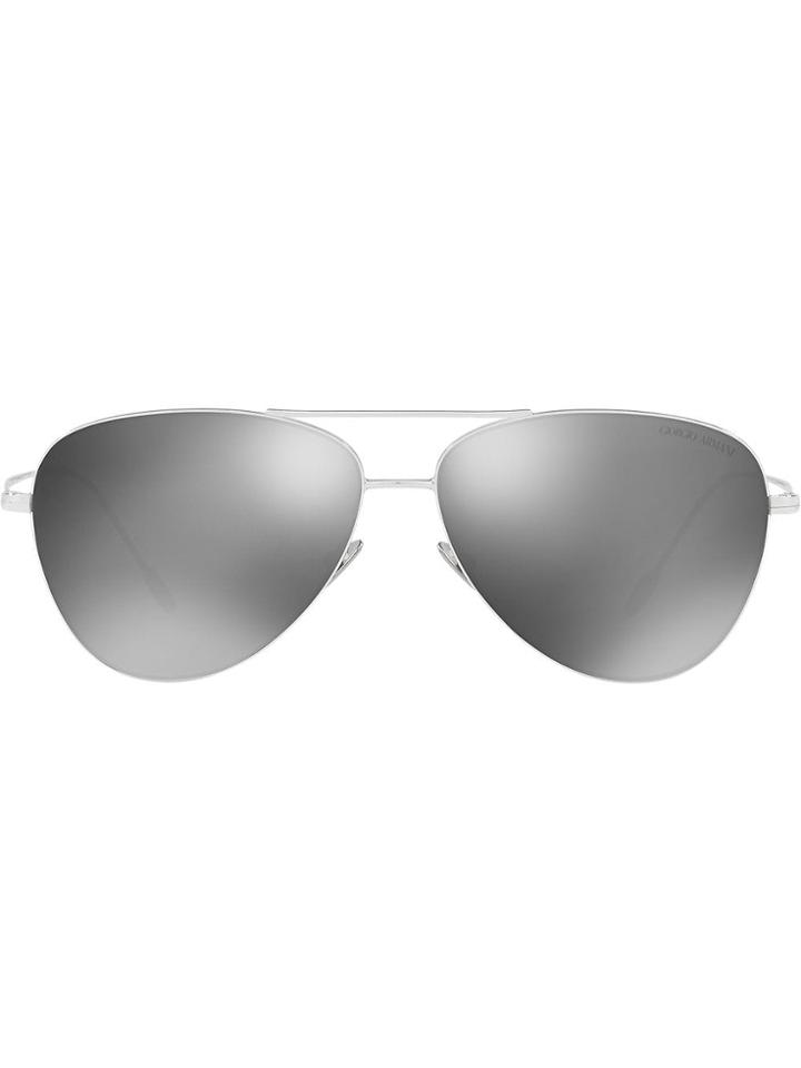 Giorgio Armani Aviator Sunglasses - Silver