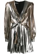 Alberta Ferretti Two-tone Mini Dress - Gold
