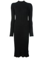 Maison Margiela Ribbed Sweater Dress, Women's, Size: Small, Black, Wool