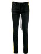 Off-white - Side Stripe Slim-fit Jeans - Women - Cotton/polyamide/polyester/spandex/elastane - 28, Black, Cotton/polyamide/polyester/spandex/elastane