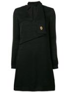 Cavalli Class Logo Print Shirt Dress - Black
