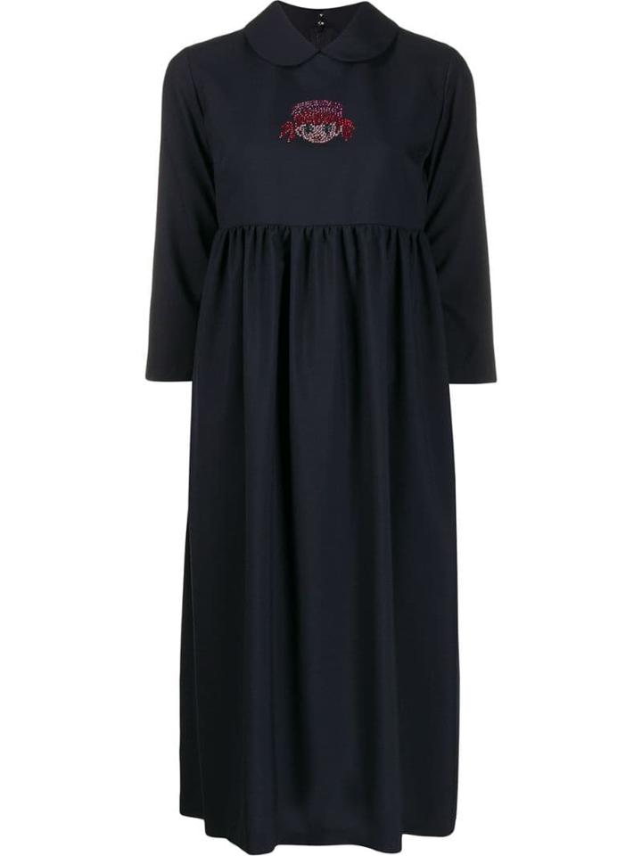 Comme Des Garçons Girl Crystal Embellished Dress - Blue