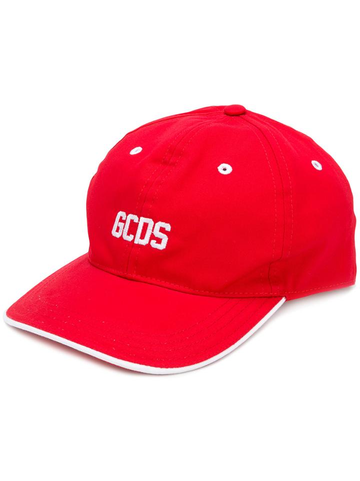 Gcds Contrast Trim Logo Cap - Red