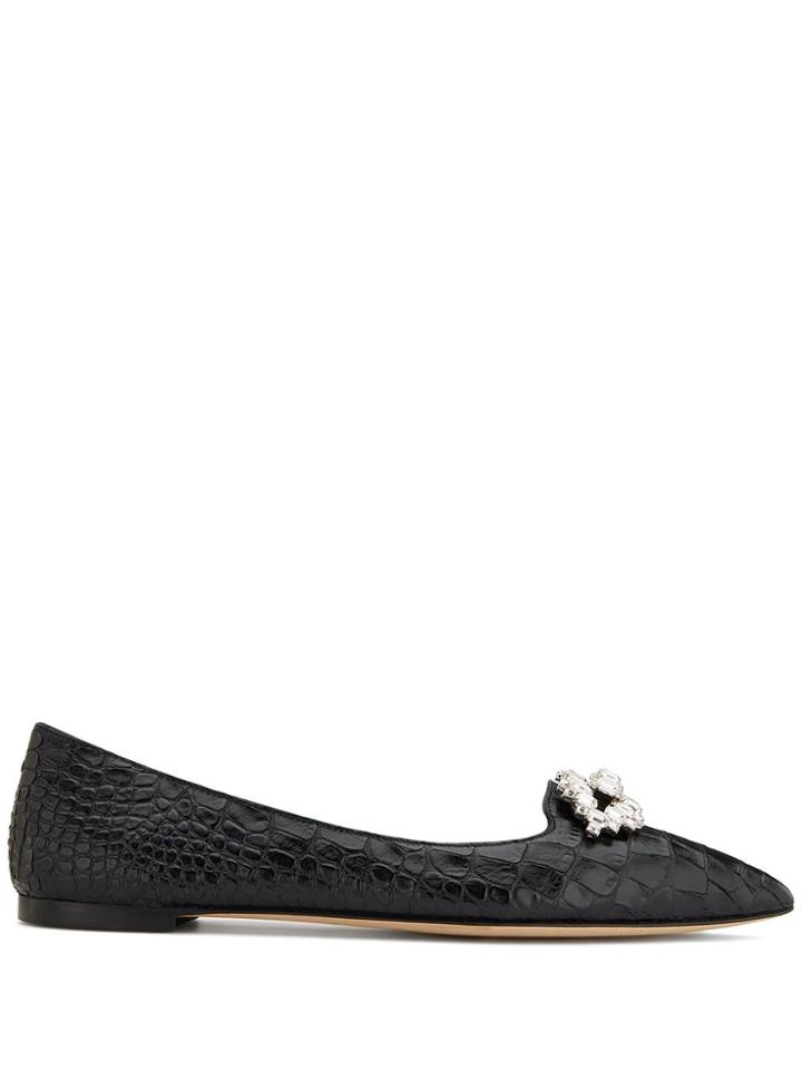 Giuseppe Zanotti Mandy Ballerina Pumps - Black