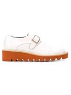 Stella Mccartney Odette Buckled Loafers, Women's, Size: 37, White, Rubber/artificial Leather