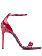 Saint Laurent Stiletto Sandals - Red