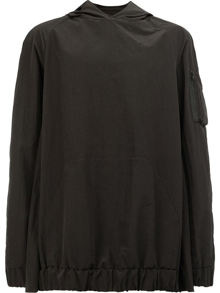 Moohong - Ribbed-hem Hoodie - Men - Nylon/polyester - 46, Black, Nylon/polyester