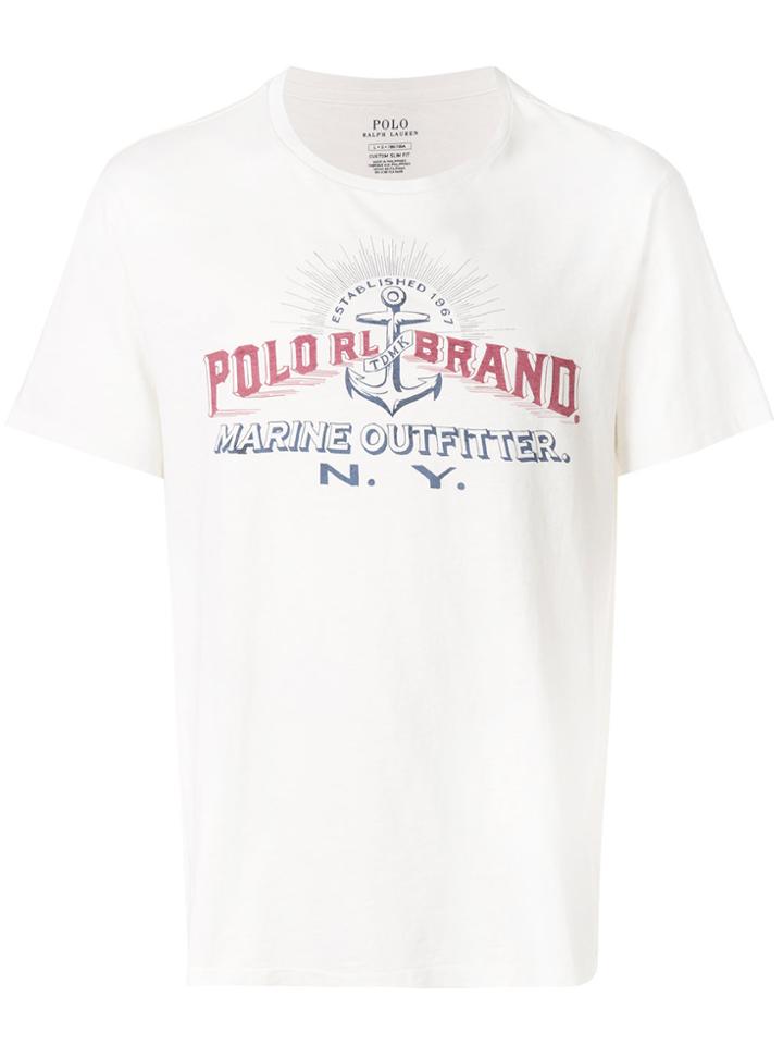 Polo Ralph Lauren Branded Shortsleeve T-shirt - White