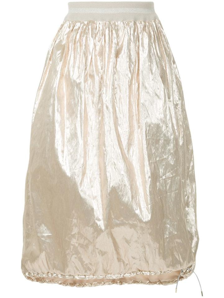 Fabiana Filippi Lightweight Metallic Skirt