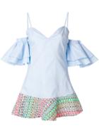 Ava Adore Off-shoulder Short Dress - Blue